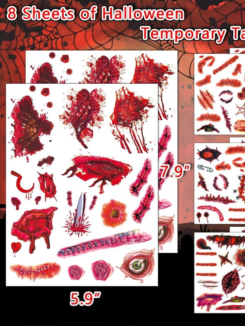 Halloween temporary tattoos - Picture 3 of 6
